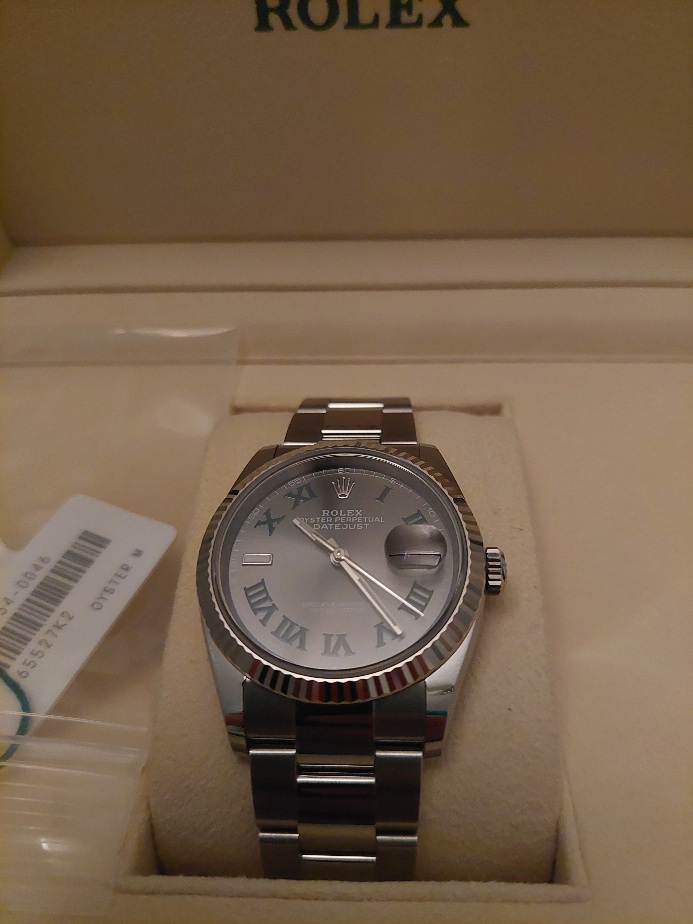 FS - Rolex Datejust Wimbledon Watch 36mm-2021 Oyster/Fluted- 126234 | Omega Forums