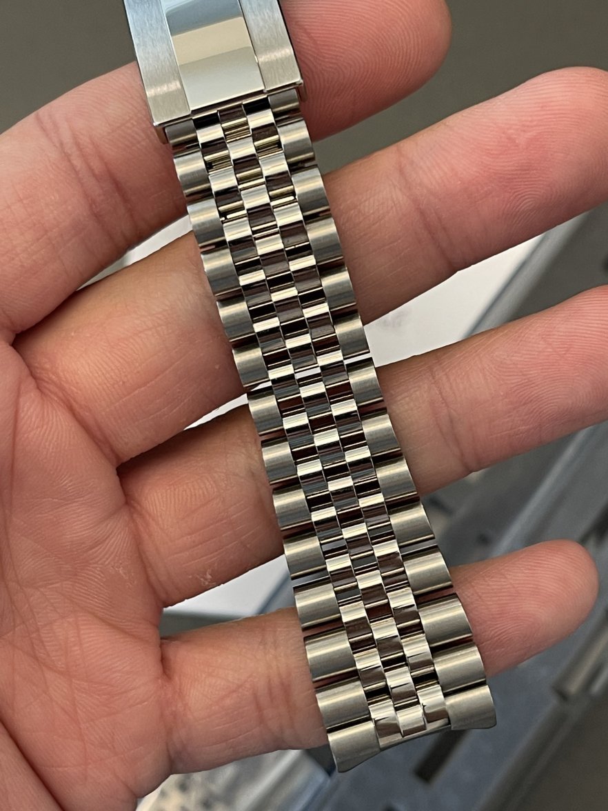 Rolex Stainless Steel 20mm 6251H folded Jubilee Bracelet 55 Endpieces   Firstclassdials