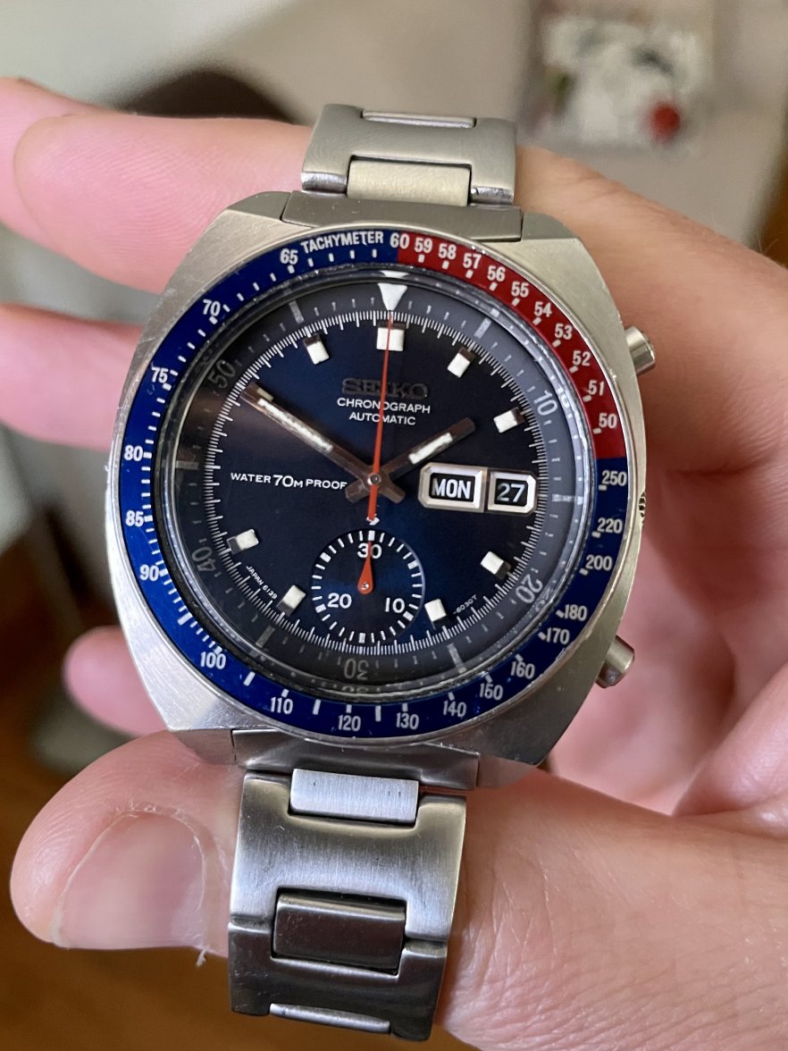 SOLD - 1969 Seiko 6139-6000 'Blue Pogue' - Proof | Omega Forums