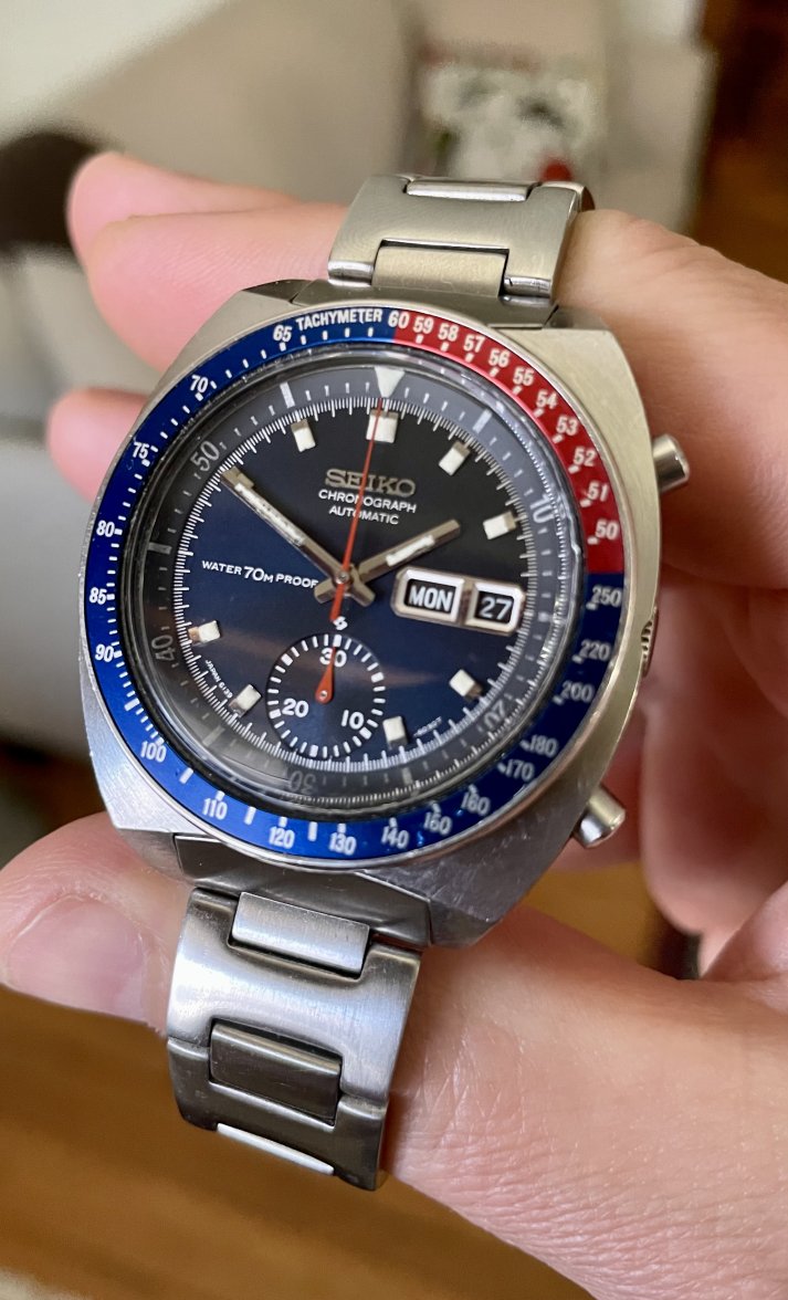 SOLD - 1969 Seiko 6139-6000 'Blue Pogue' - Proof | Omega Forums