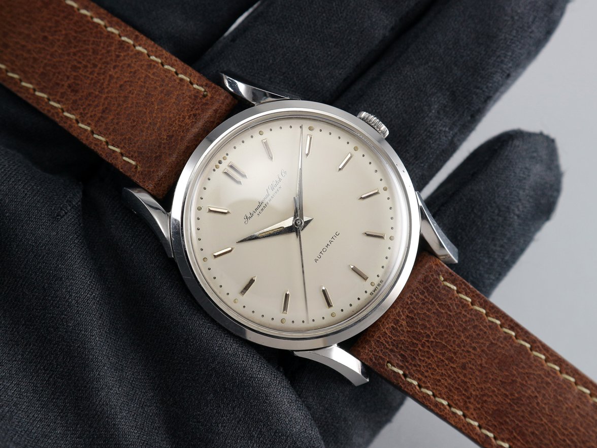 SOLD - 1959 IWC Automatic ref. 583A - Cal. 853 - SS case w Bombé lugs ...