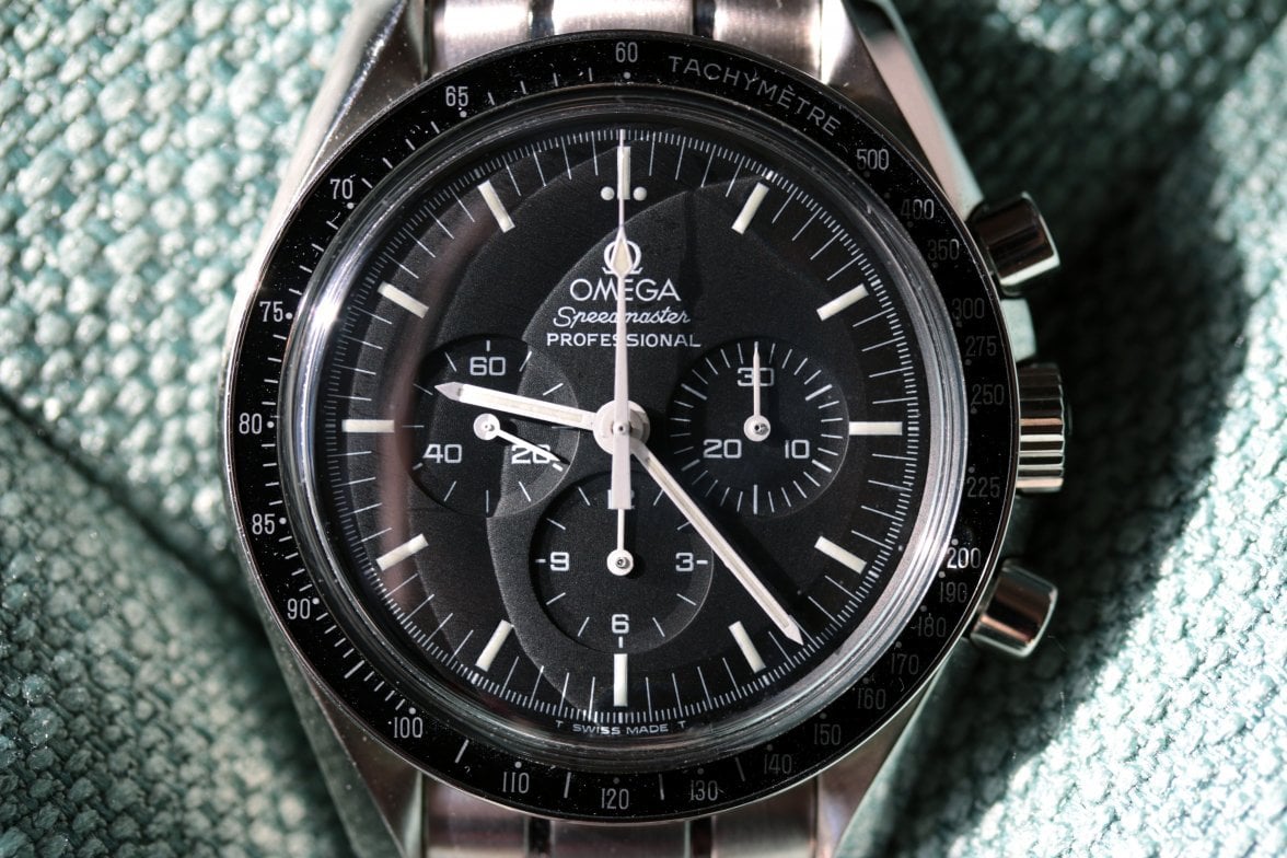 Transitional 1997 Speedmaster T Swiss Made T dial Luminova. Legit after all Omega Watch Forums