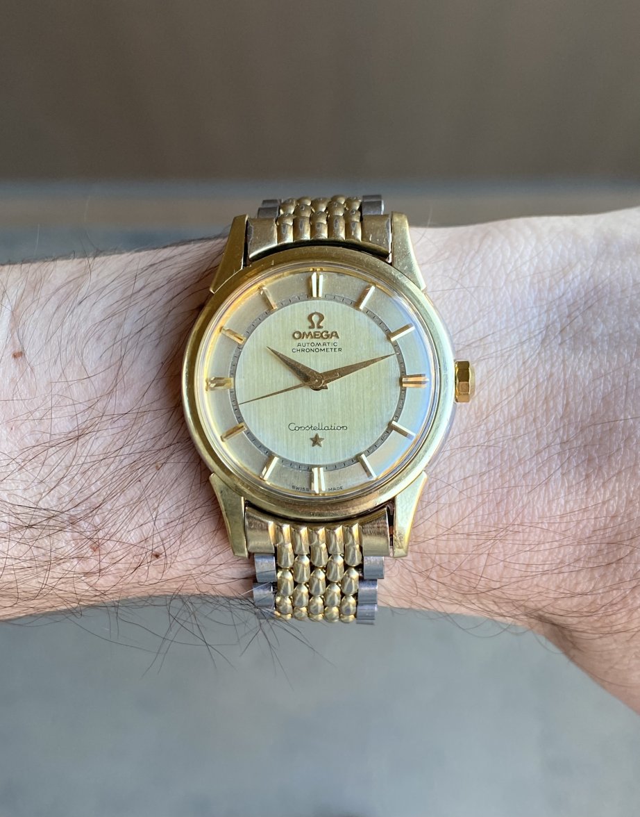 SOLD - 1959 Omega Constellation w/ Railtrack Dial & Special Chronometer ...