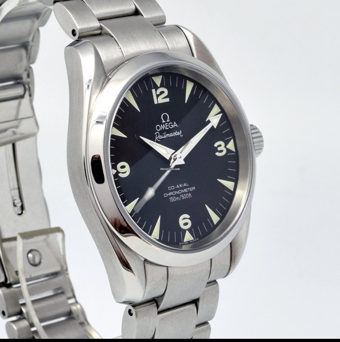 Omega hotsell railmaster 36mm