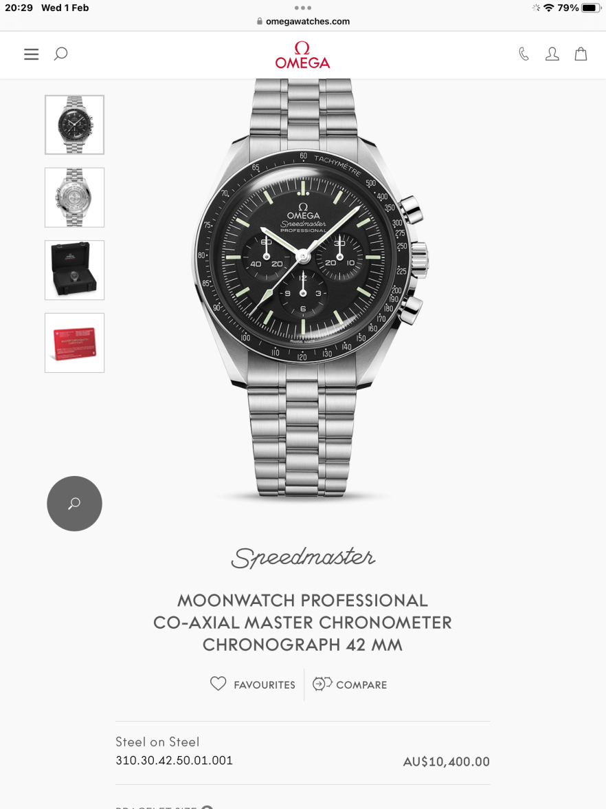 Omega speedmaster shop price increase