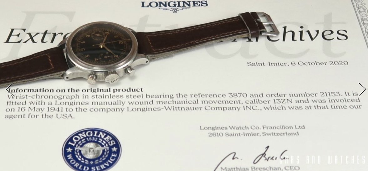 Longines 13ZN reference 3870 Omega Forums