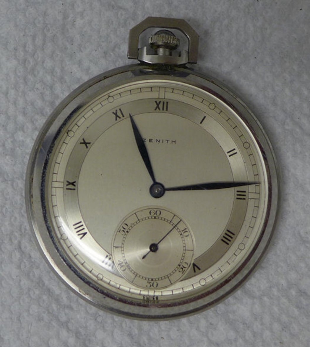 zenith pocket watch serial number