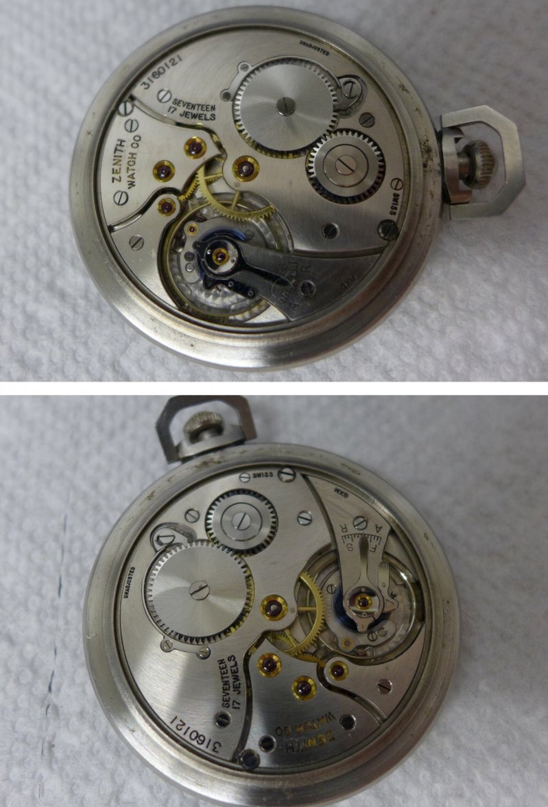 zenith pocket watch serial number