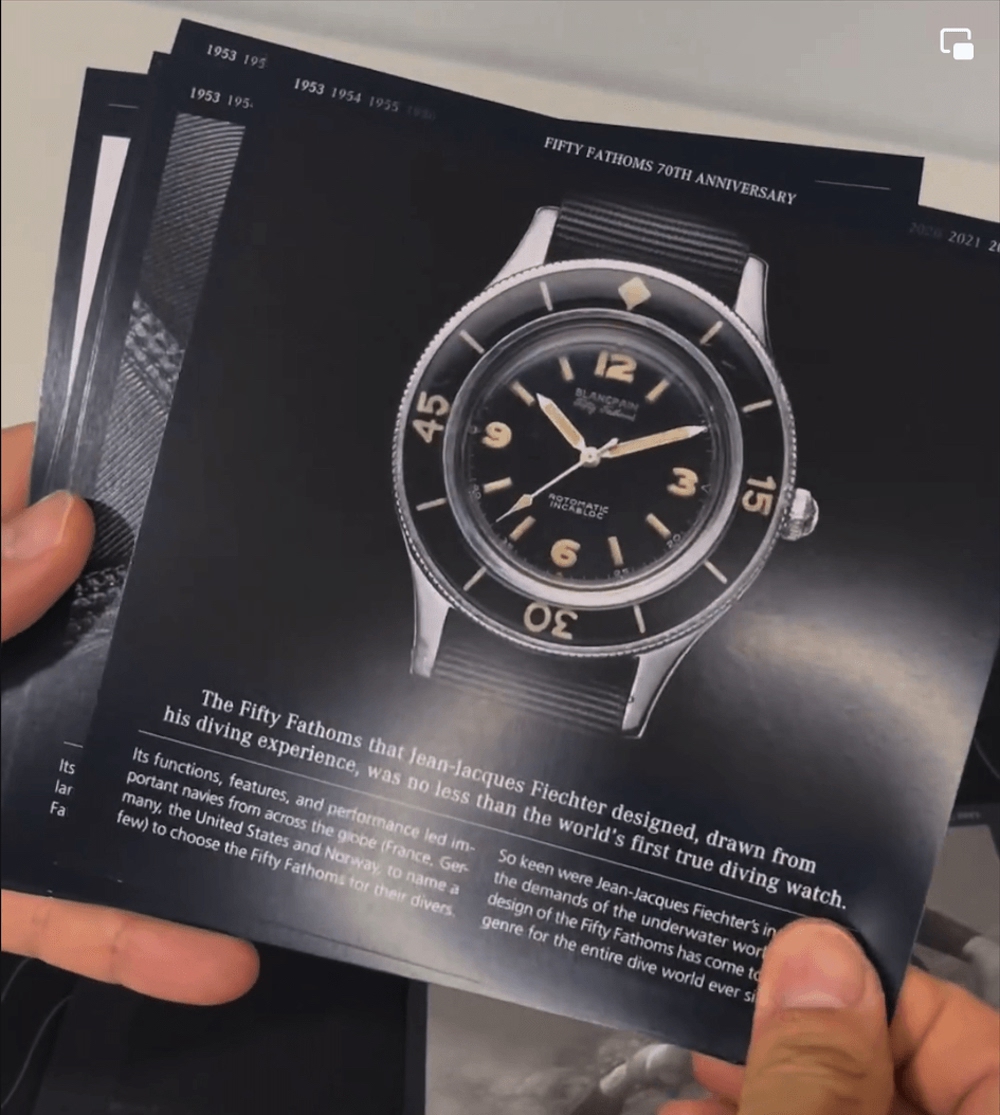 Blancpain Fifty Fathoms Act 3 release date Omega Forums