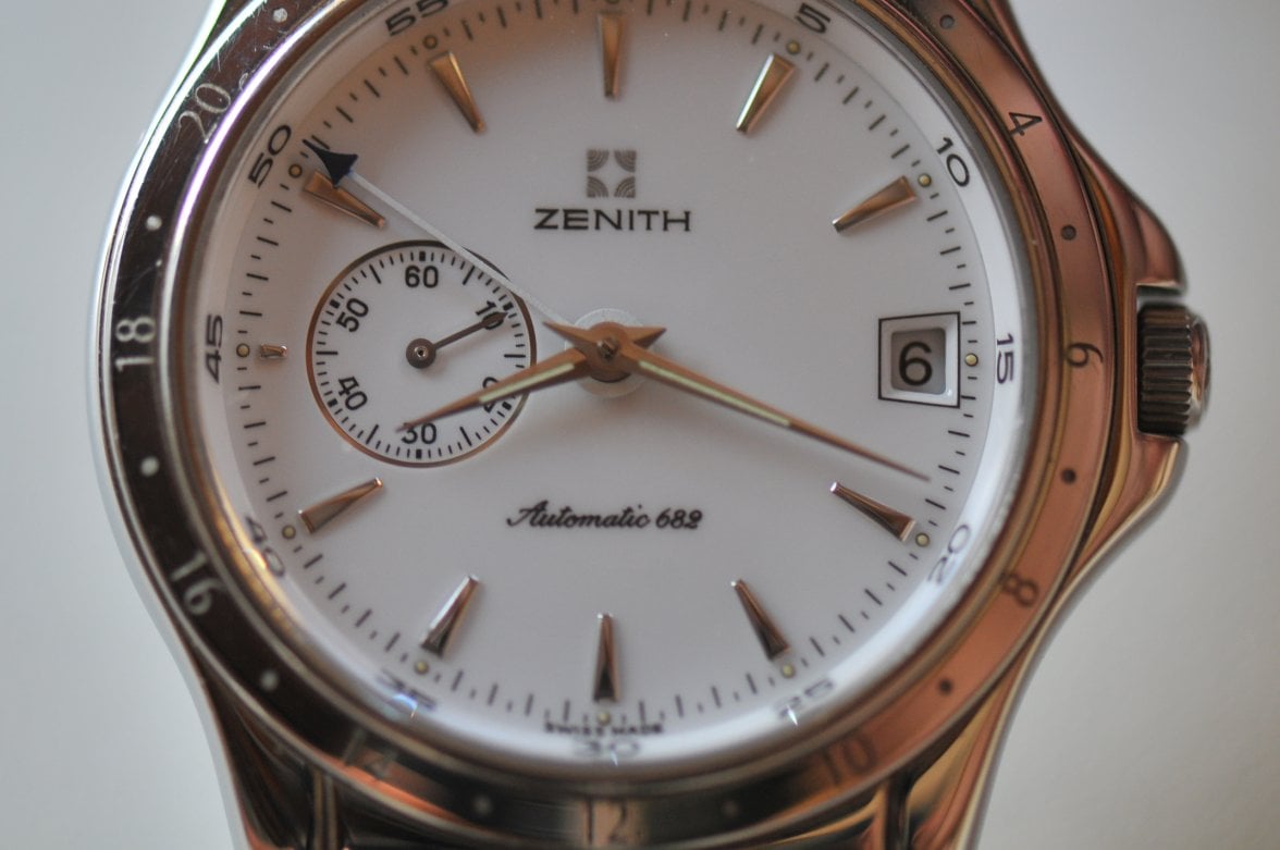 SOLD Zenith Elite 682 automatic watch with GMT 90 02 0030 682