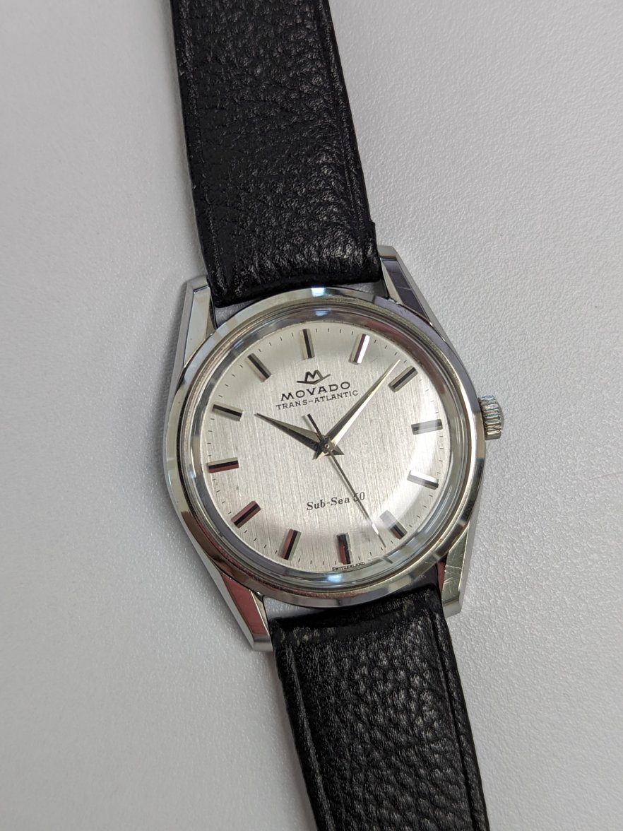 MOVADO モバード TRANS-ATLANTIC Sub-Sea 50 ヴィンテージ 手巻き