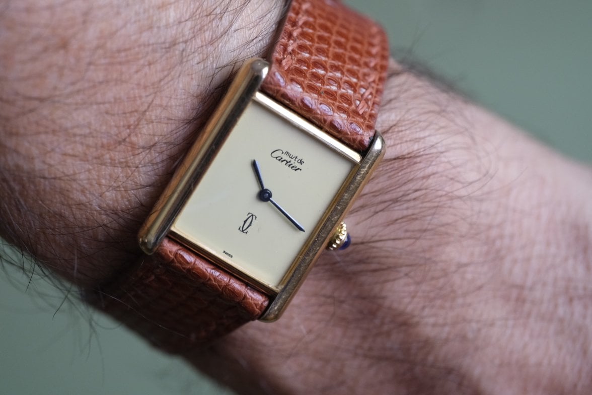 Cartier tank hot sale manual wind