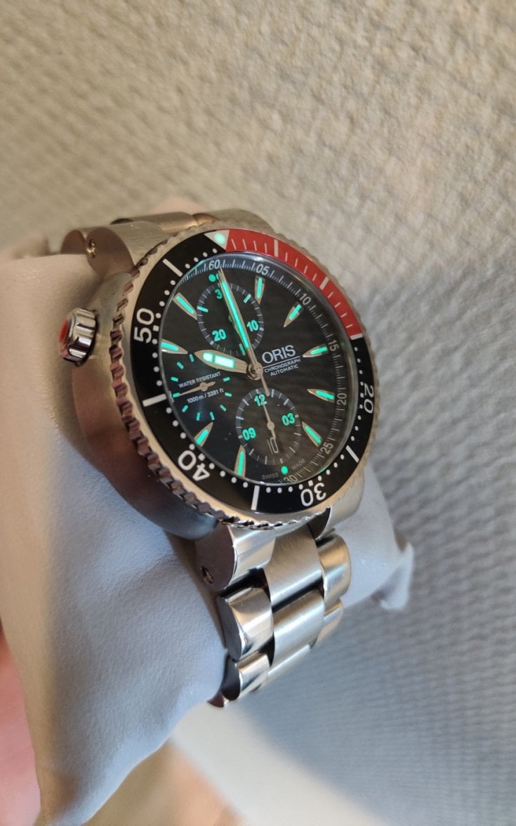 SOLD Oris Diver Chronograph 1000m Omega Forums