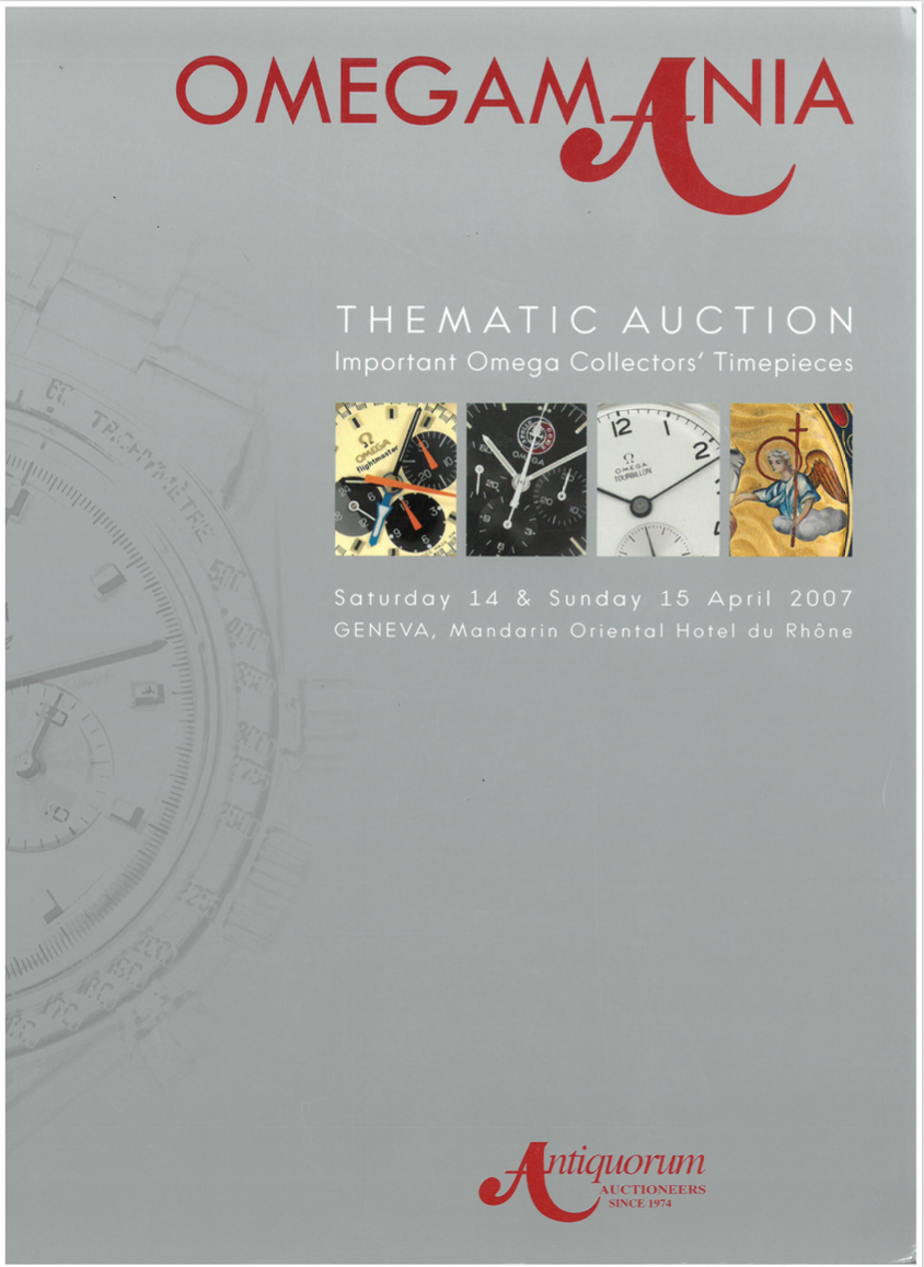 Antiquorums OmegaMania auction 2007 catalog! | Omega Watch Forums