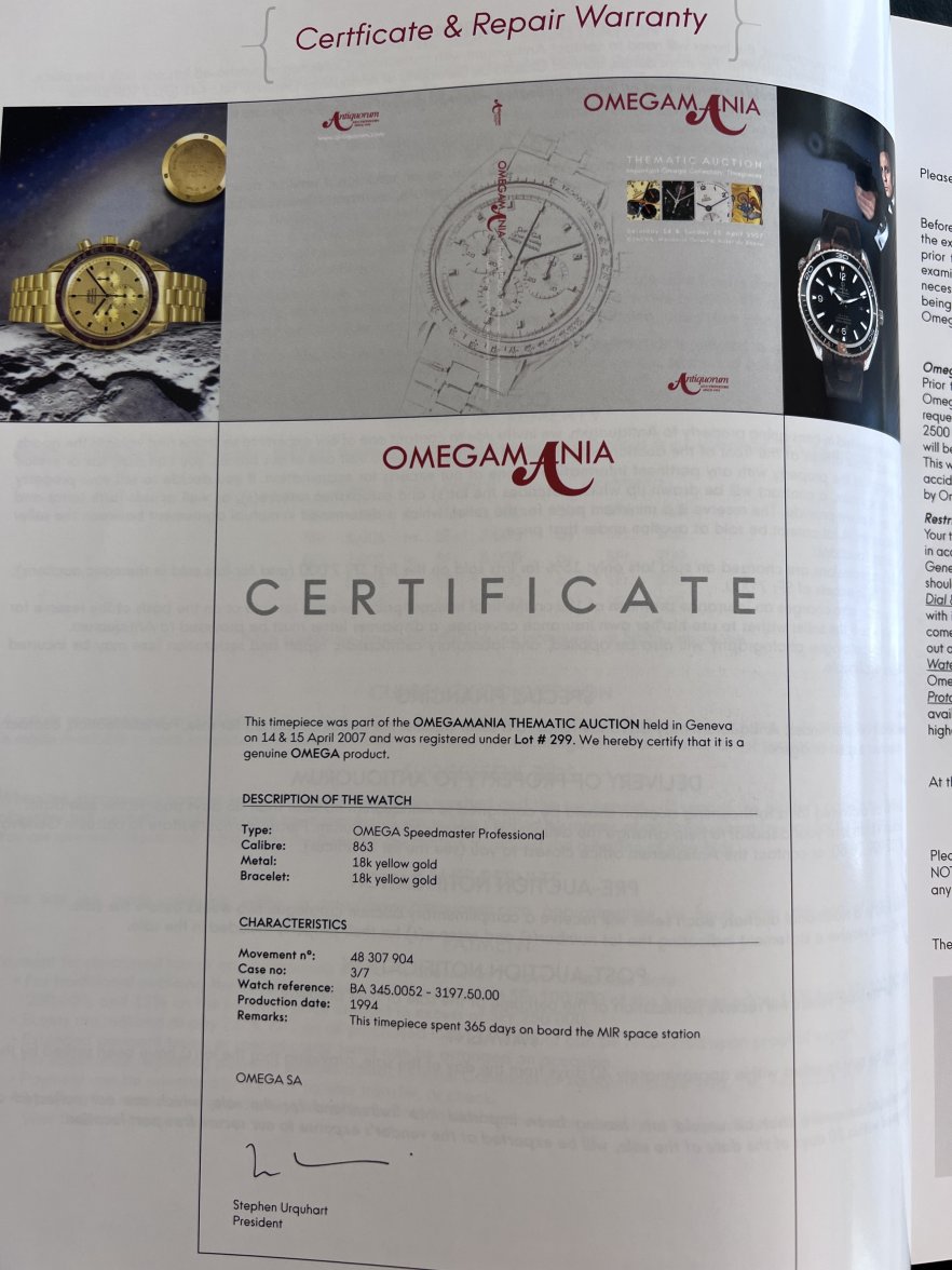 Antiquorums OmegaMania auction 2007 catalog! | Omega Watch Forums
