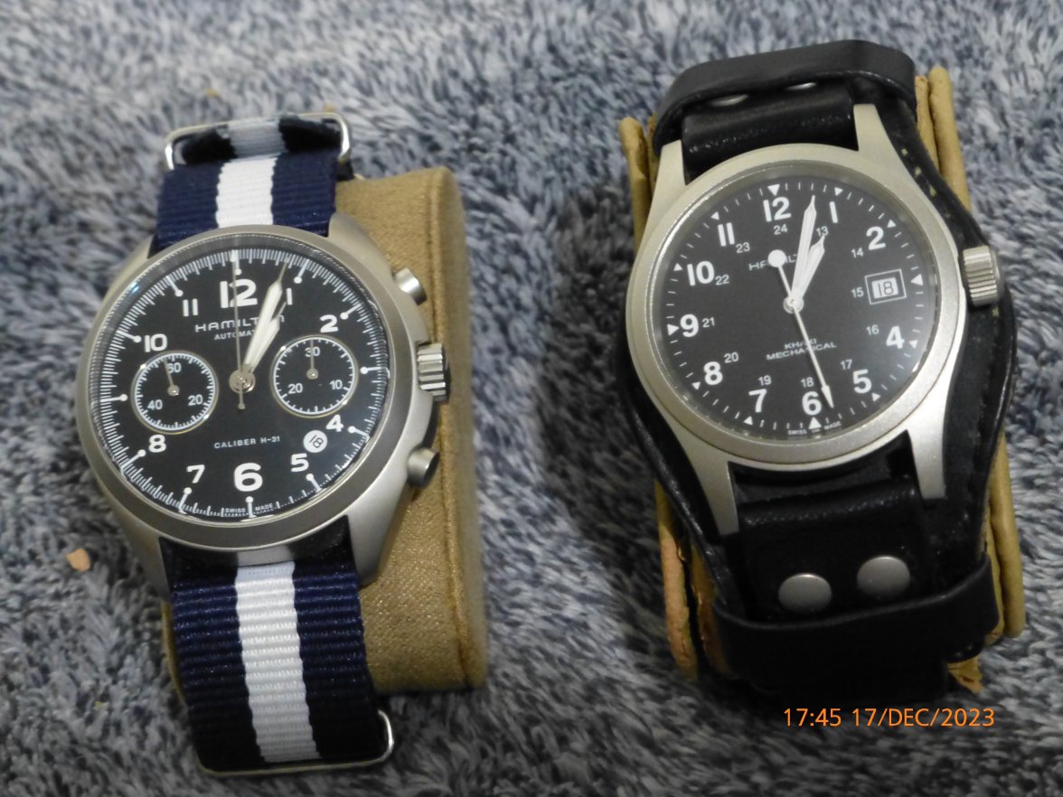 Hammy Chrono + Khaki FIeld Mechanic.JPG