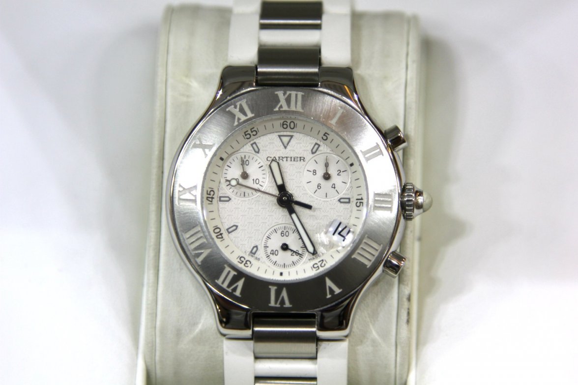 Cartier Must 21 2424 white 1.JPG