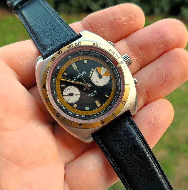 SOLD - Massive 1970's Le Phare vintage chronograph diver with