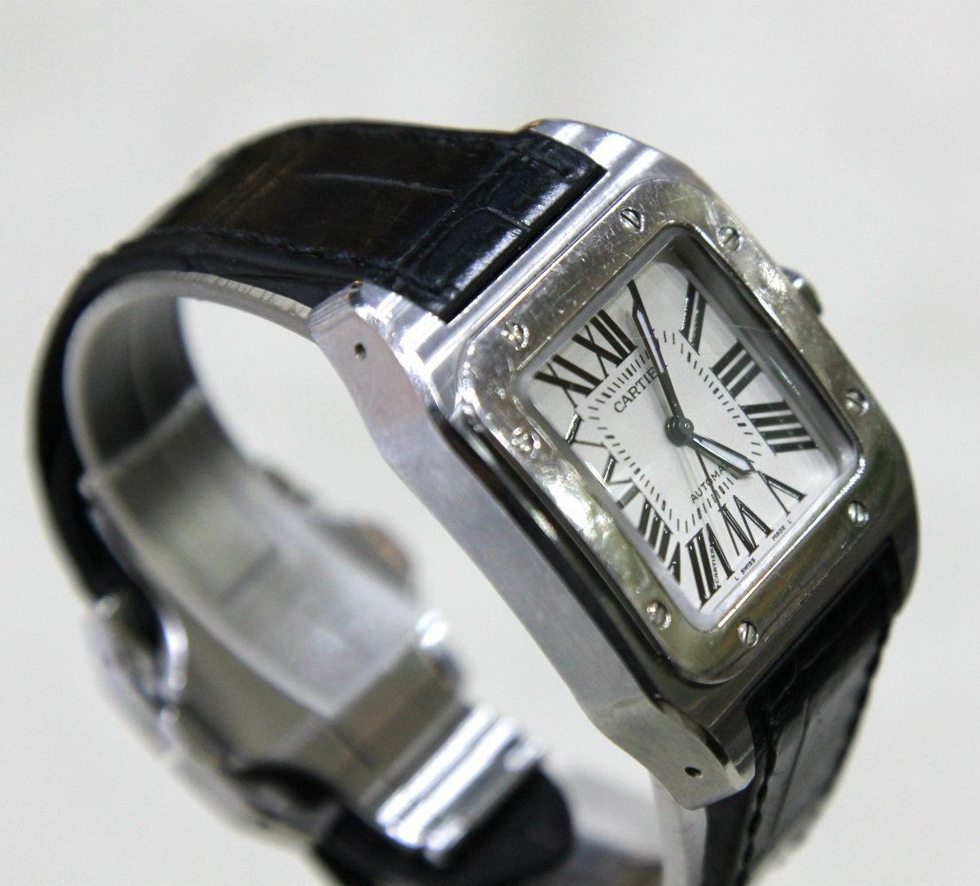 FS Cartier Santos 100 2878 Automatic Square White Dial 34 mm Stainless steel Watch 3 499 Omega Watch Forums