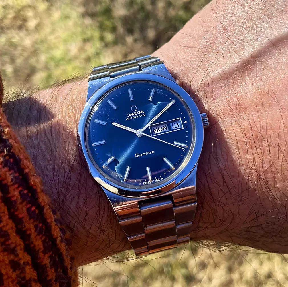 SOLD - PRE-SUMMER SALE! Vintage 1970s Omega Genève Day-Date w