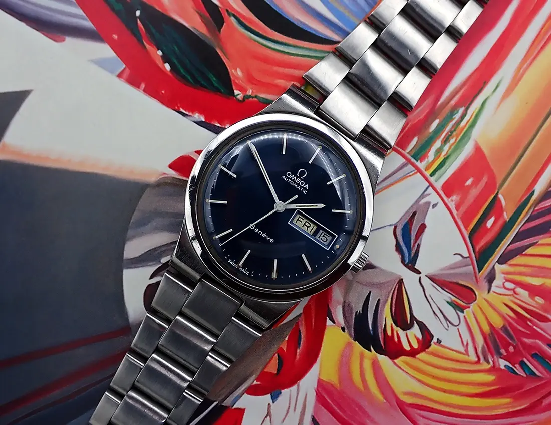 SOLD - PRE-SUMMER SALE! Vintage 1970s Omega Genève Day-Date w
