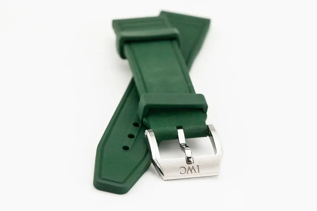 FS - IWC OEM Mark XX 20/18mm Green Rubber Strap MXE0HN9G