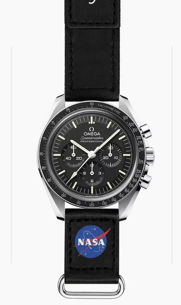 WITHDRAWN - Genuine Omega Speedmaster Black NASA Two-piece Strap