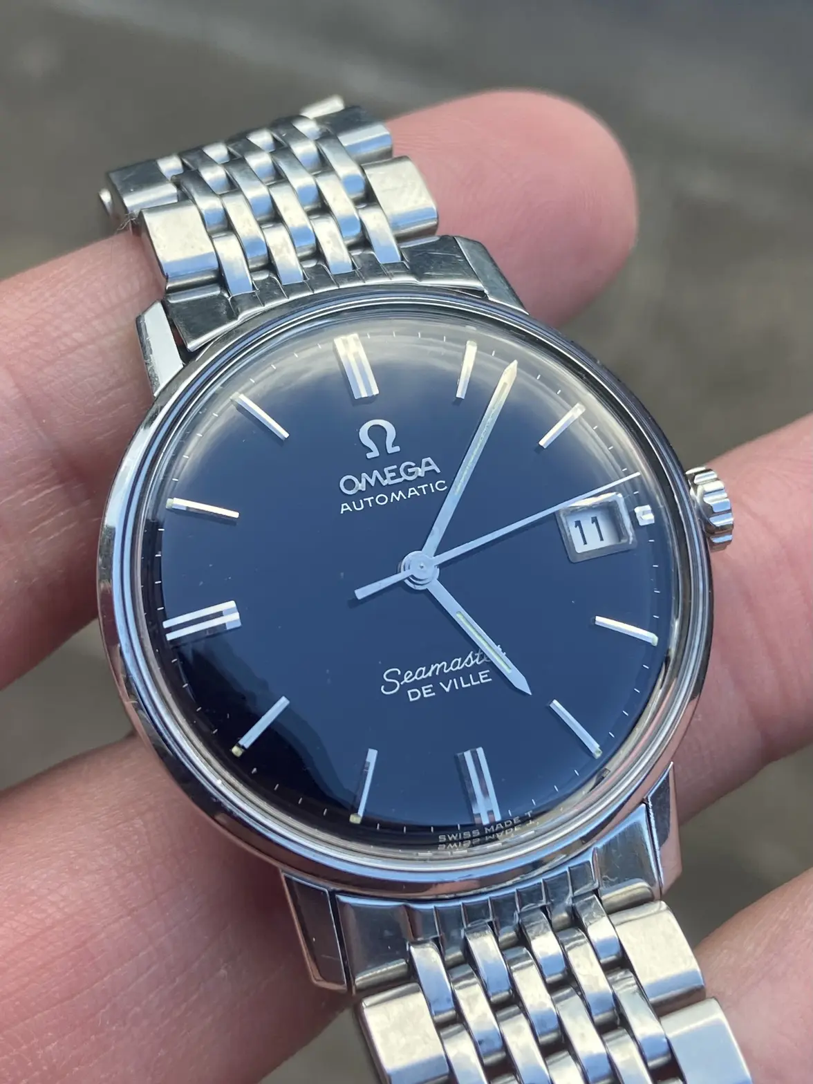 SOLD - Vintage Seamaster DeVille 166.020 Factory Original Black
