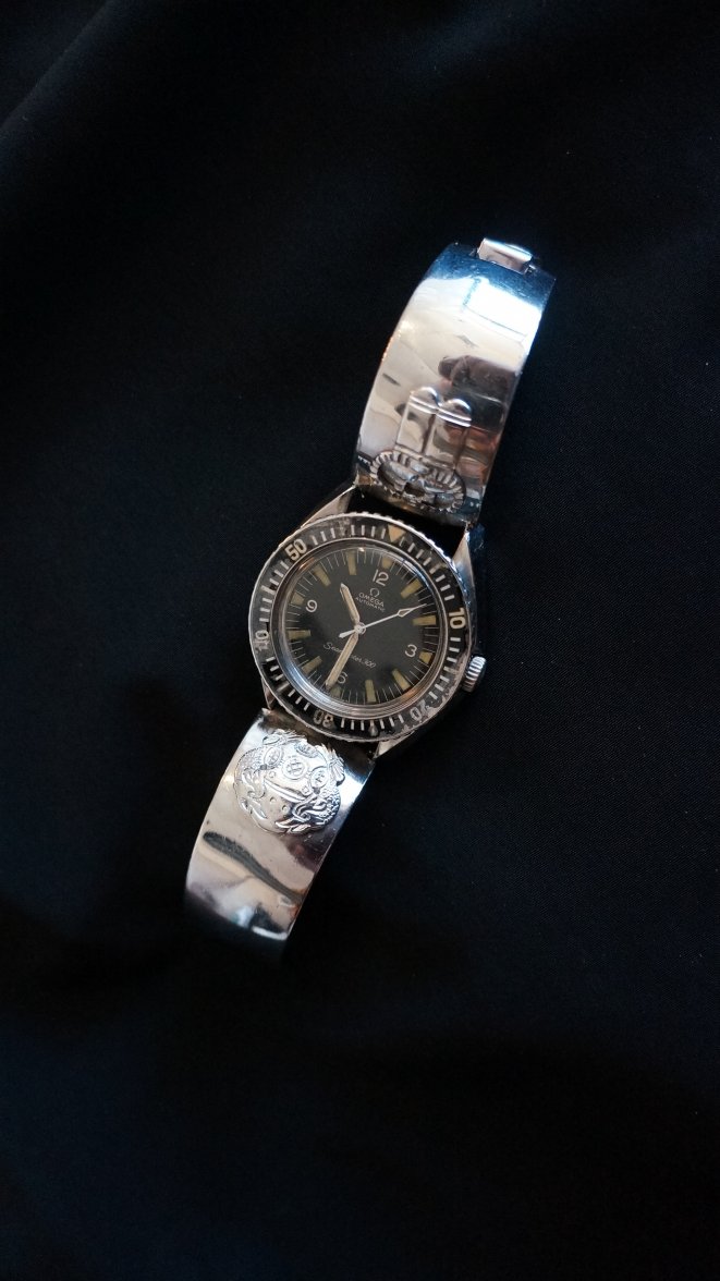 Dial with nice patina with Candlestick Hands.JPG