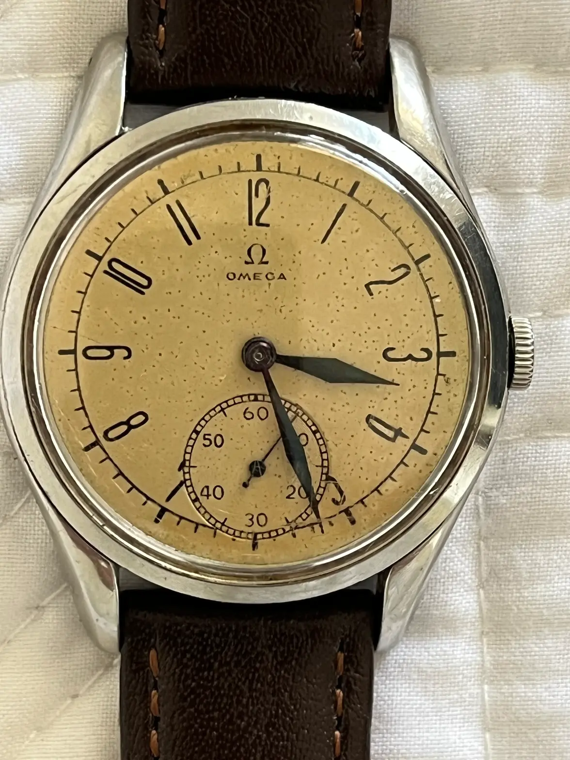 1947 Omega watch front view.webp