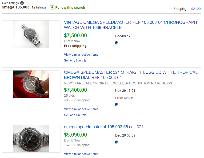 Speedmaster Prices | Omega Forums