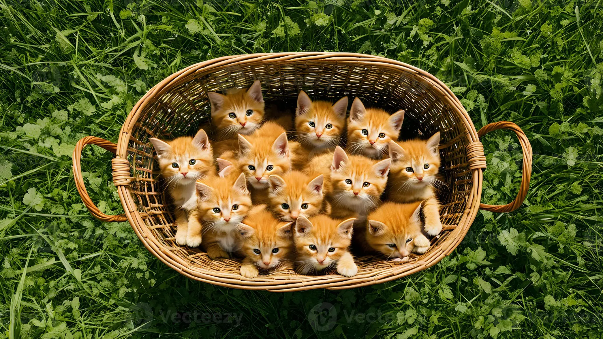high-angle-shot-flock-of-baby-orange-kitten-in-jute-basket-on-the-grass-center-composition-ph...webp