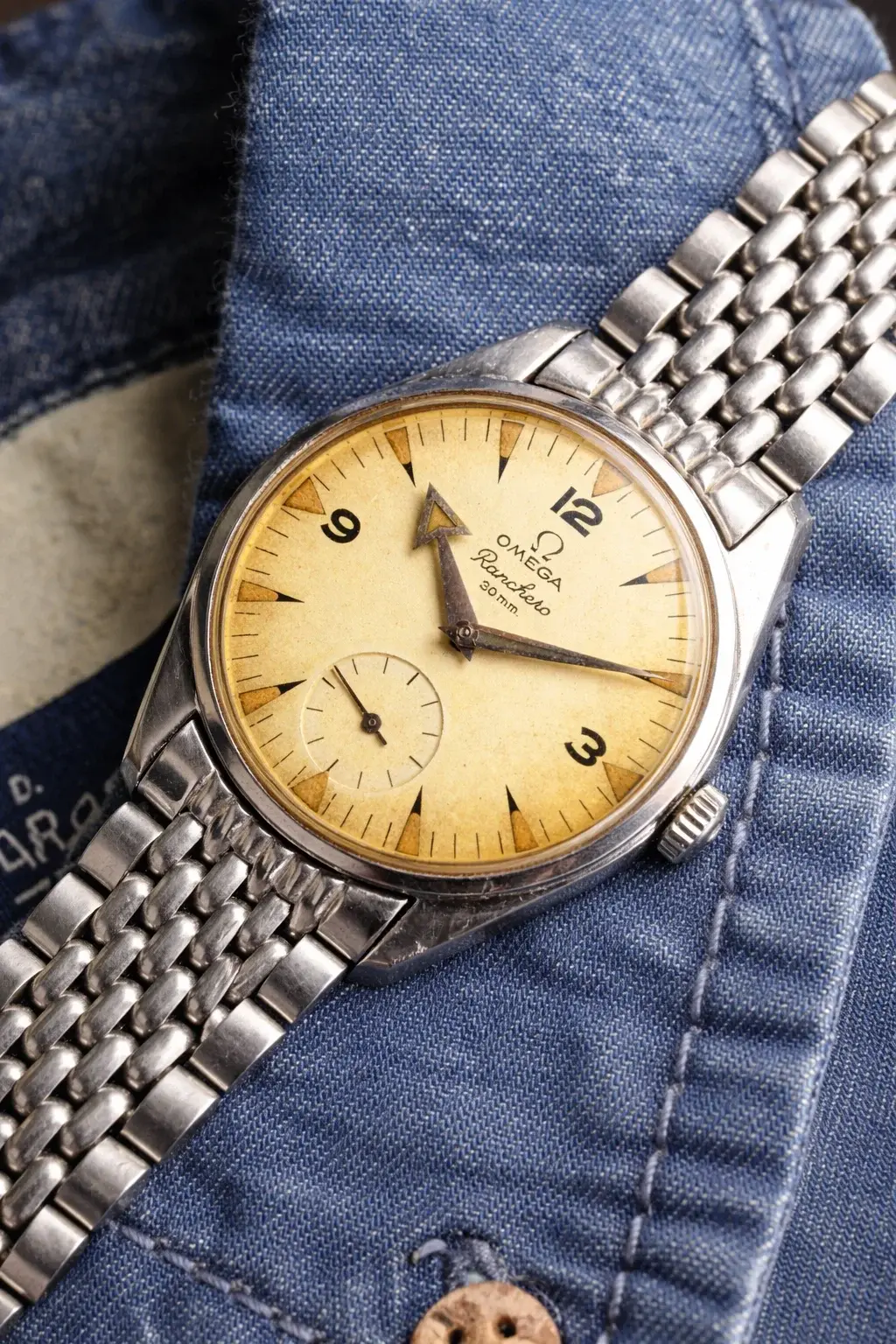 Omega Ranchero on blue denim.webp