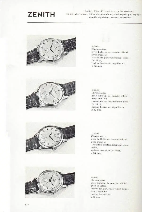 Zenith Catalog Extract 135 chronometer.webp