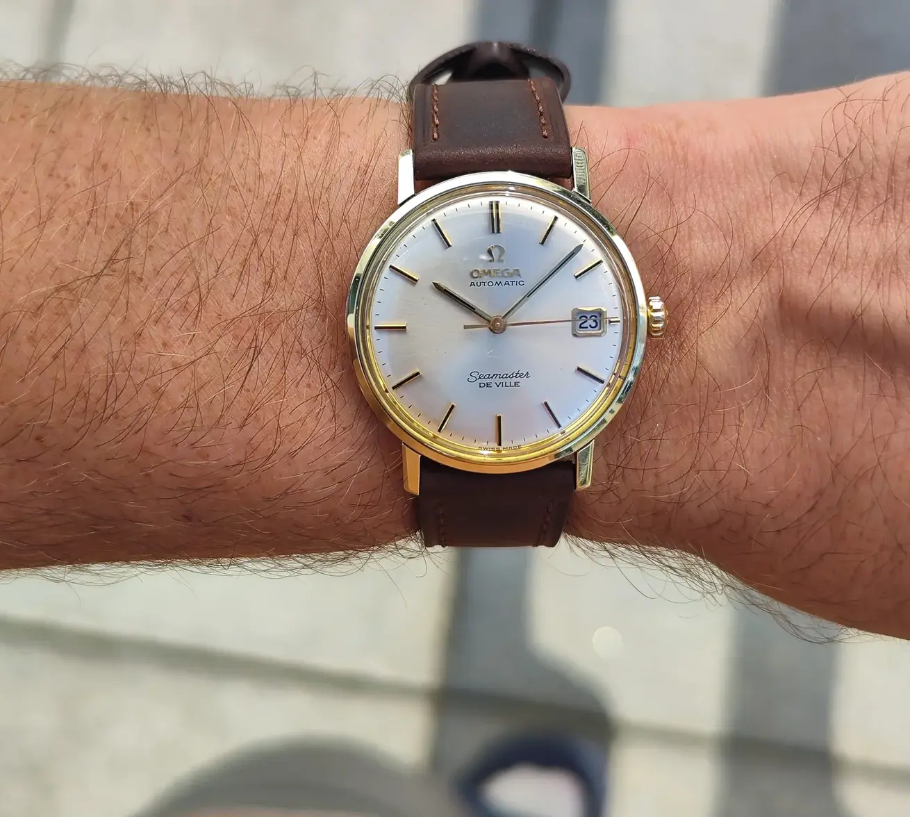 Screenshot 2026-08-24 at 17-43-03 OMEGA Seamaster De Ville Gold White Dial 1967 Serviced 08_2...webp