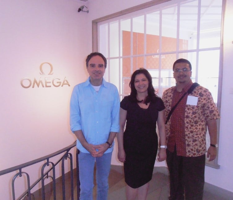 A38 with Omega museum manager and his staff.jpg