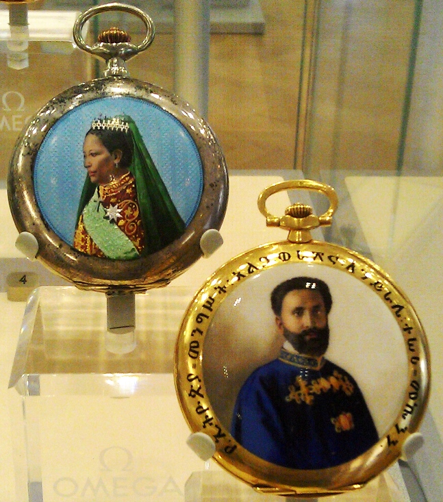 E48 Case 96 Eithopian royal King Haile Selassie and his queen pocket watches.jpg
