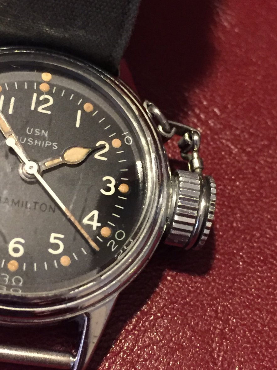 SOLD WWII Hamilton Canteen Watch First Military DiverReal not