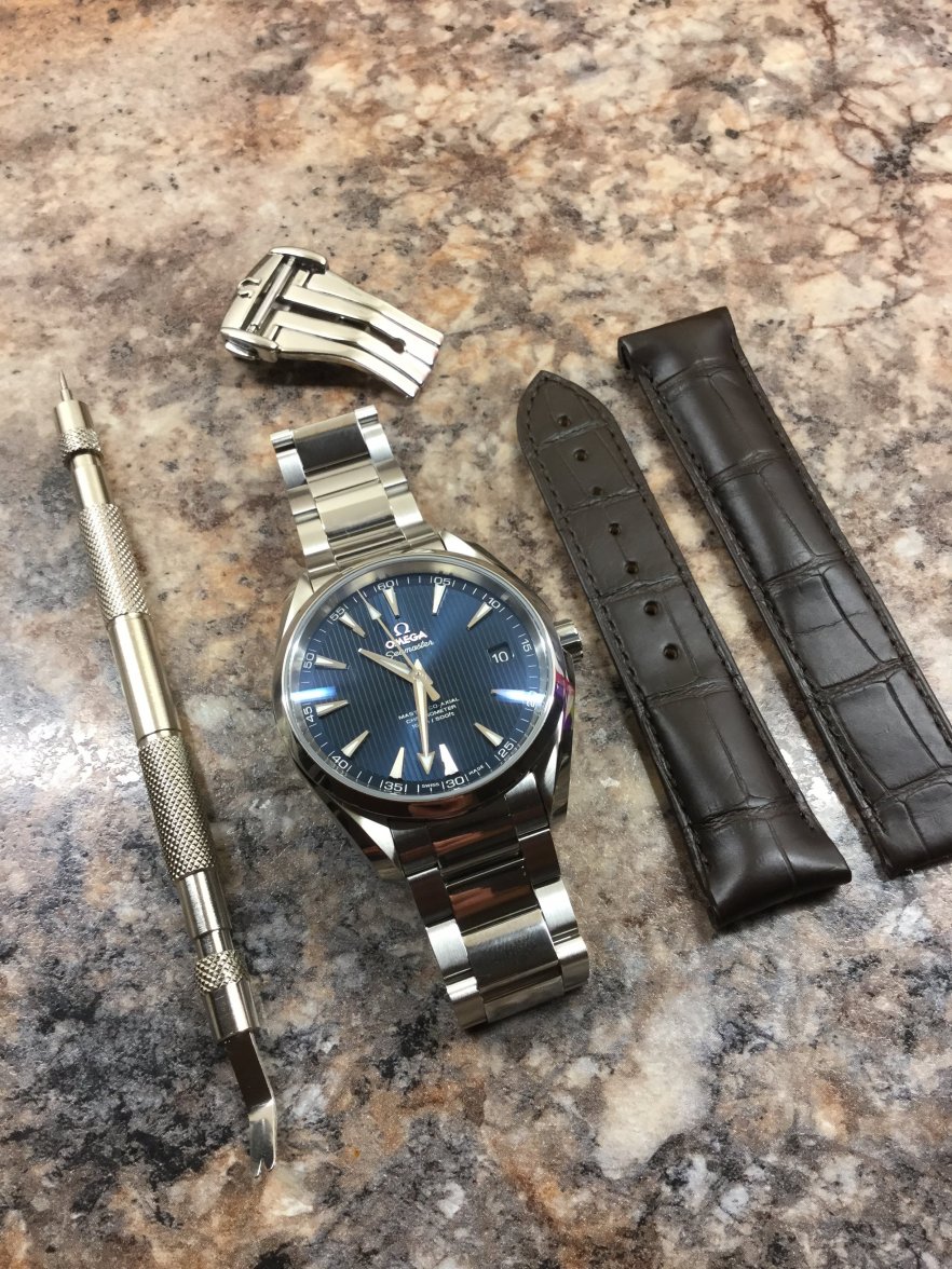 changing omega watch strap
