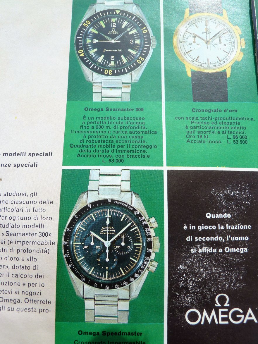 SOLD Price drop! 1960's Omega Brochure.Rare SM300 165.024