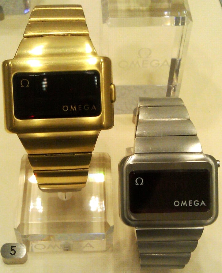 F41 Case 64 Connie SS and gold square case digital watch.jpg