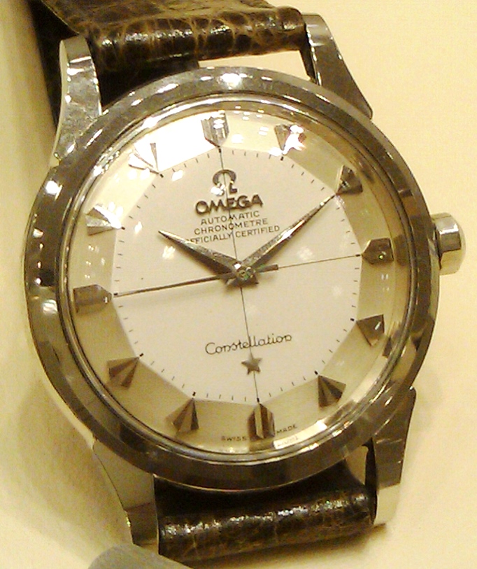 F22 Case 67 Year 50 60 Connie SS silver pie pan dial AHM cross hair watch.jpg