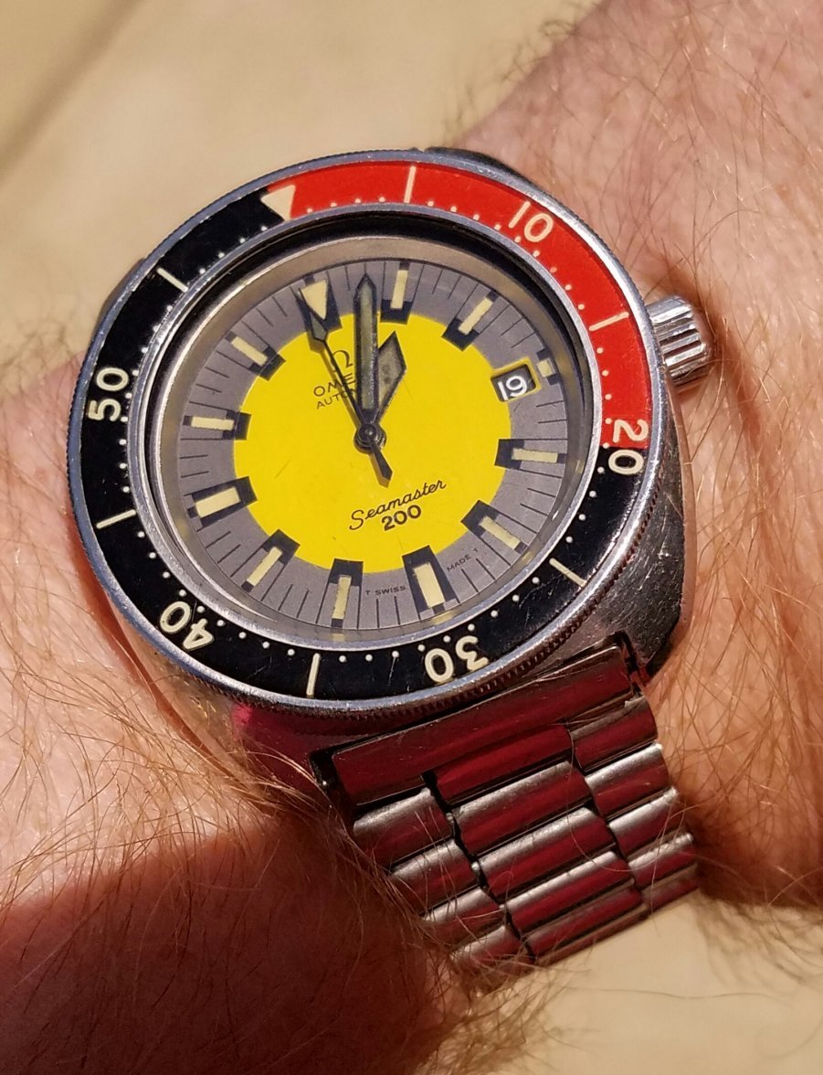 SOLD - Omega Seamaster 200 Banana 166.068 1971 $2400 | Omega Forums