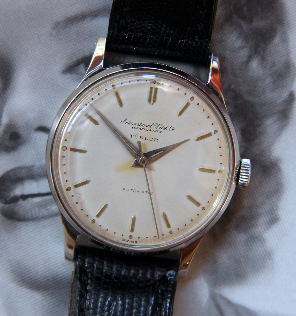 SOLD - Rare Vintage 1950s SS IWC cal. 852 Automatic TÜRLER Dial ...