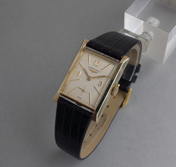 FS - SOLD: Vintage Longines Rectangular Art Deco 10k Gold Watch c.1959 ...