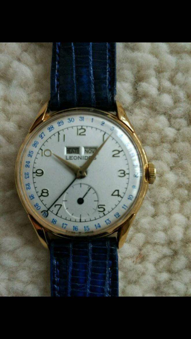 Leonidas Triple Date Calendar without Moonphase fake? Omega Forums