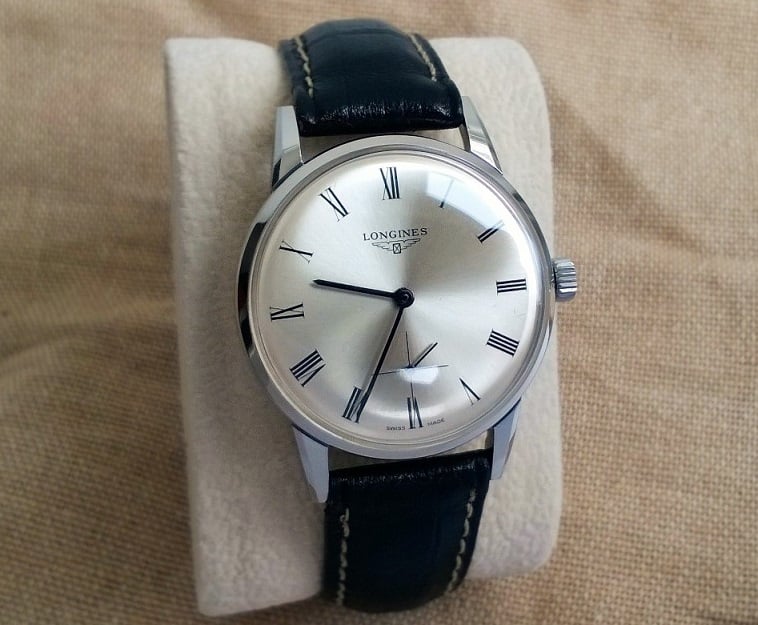 1960s Steel Longines Ref. 9999 7 Cal. 302 with Roman Dial