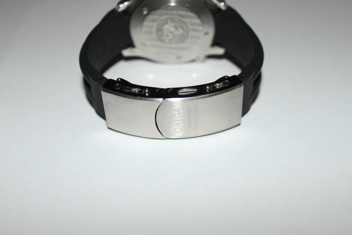 of parts c clasp rubber Omega Seamaster and strap FS deployment   black