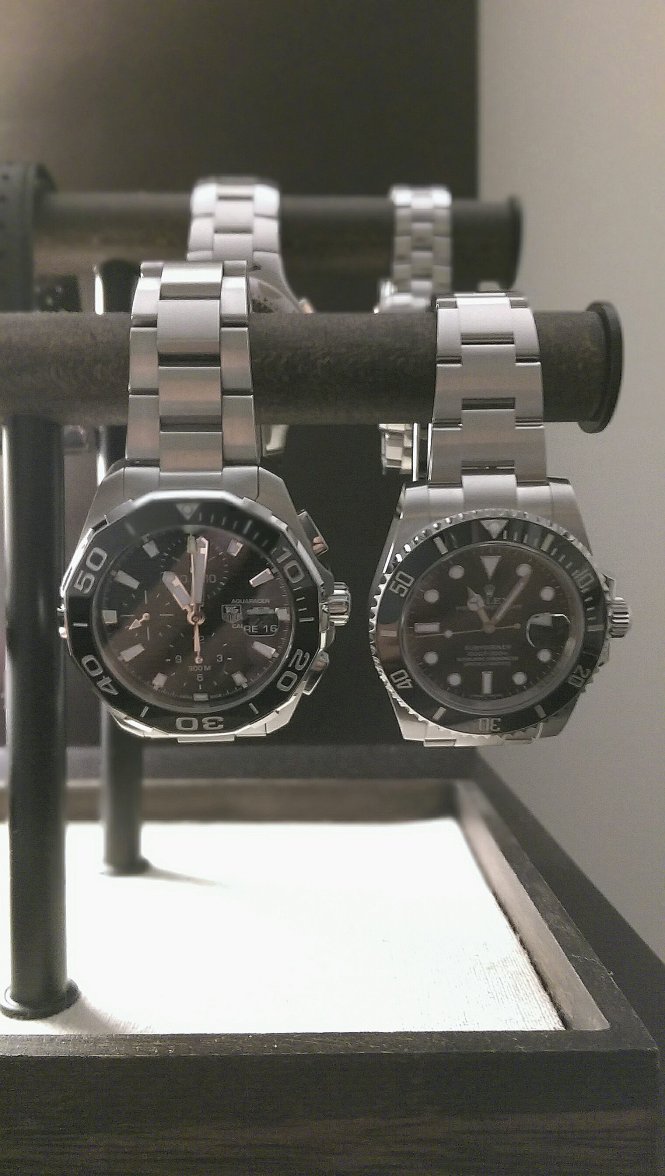 TAG Heuer Aquaracer Calibre 16 & Rolex Submariner Date.jpg