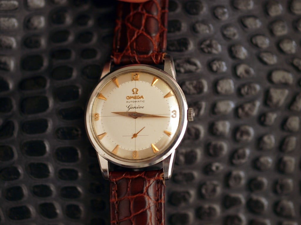 SOLD For sale Omega Geneve SS automatic 1958 case 2981 original condition. Omega Forums